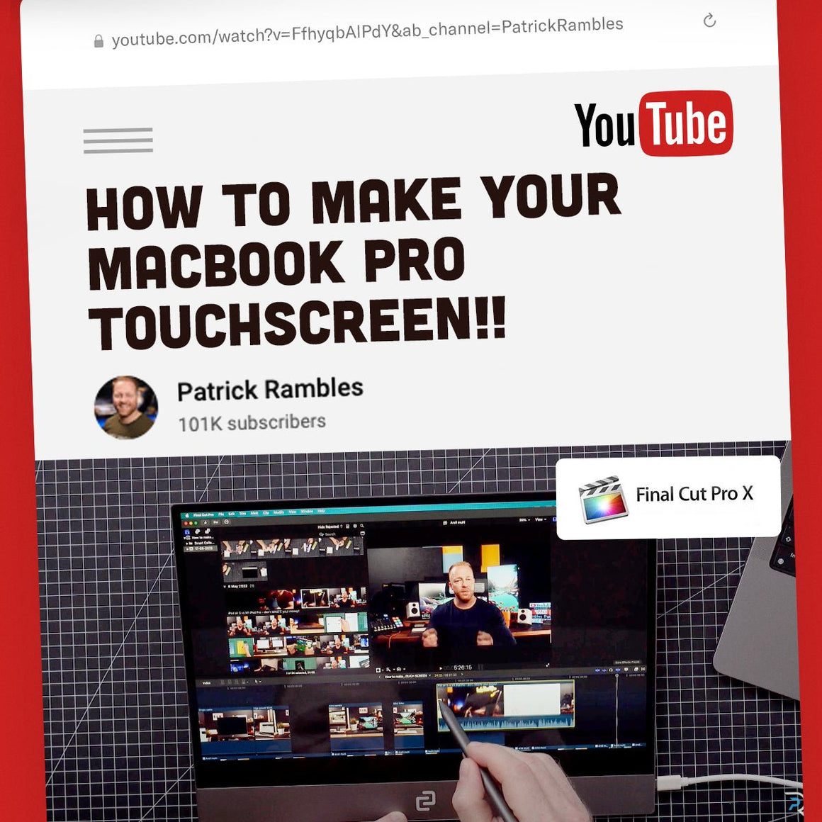 How to make your M1 Macbook Pro TOUCH SCREEN!! - espresso